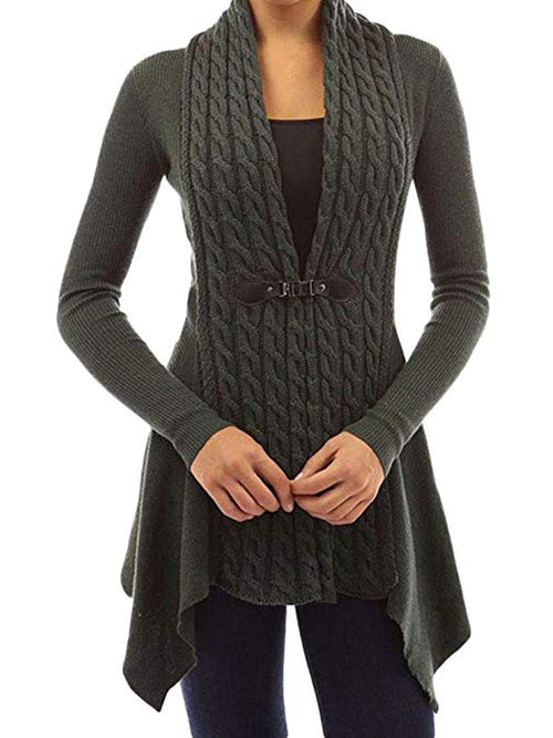 With Or Without You Knitted Cardigan - WealFeel