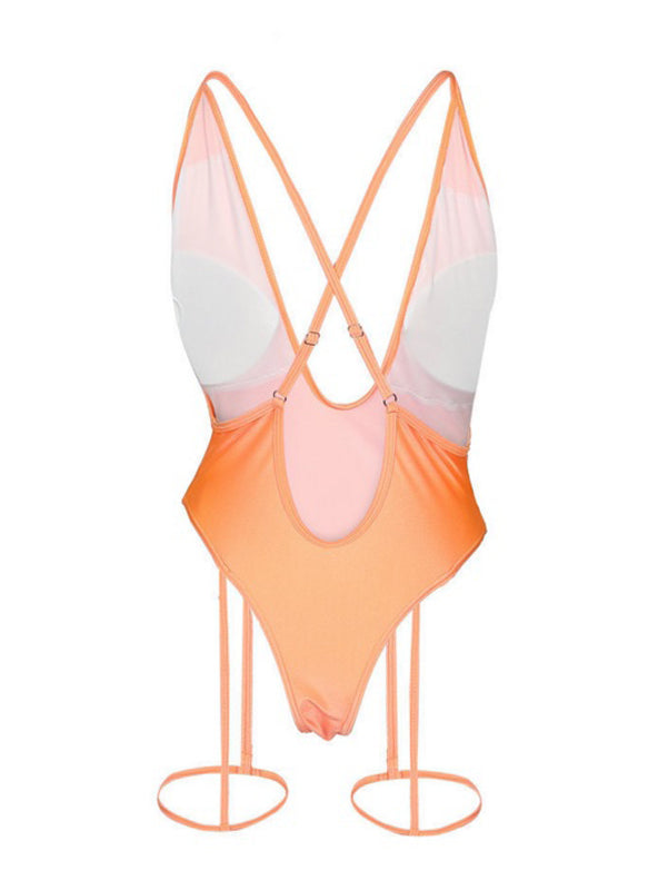 Sexy Strappy One-piece Bikini - WealFeel