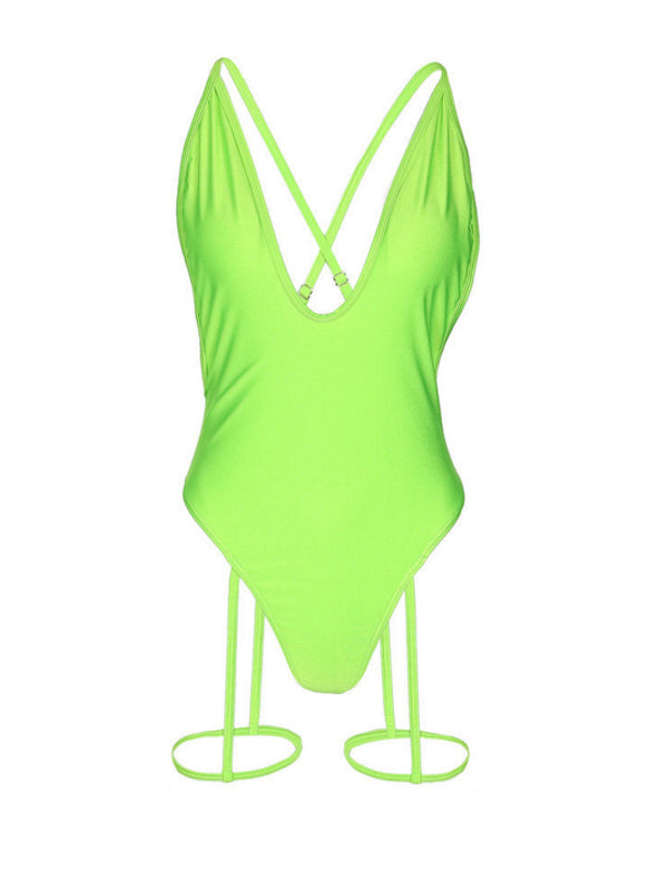 Sexy Strappy One-piece Bikini - WealFeel