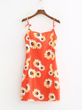 Sunflower Bright Orange Strap Dress - WealFeel