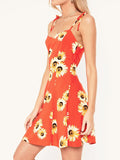 Sunflower Bright Orange Strap Dress - WealFeel