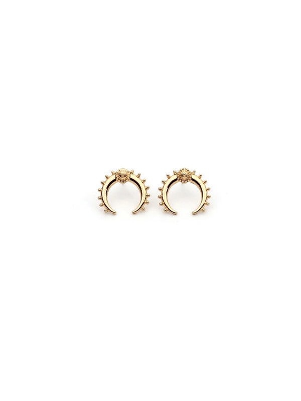 WealFeel Metal Moon Earrings - WealFeel