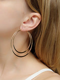 WealFeel Double Circular Ring Earrings - WealFeel