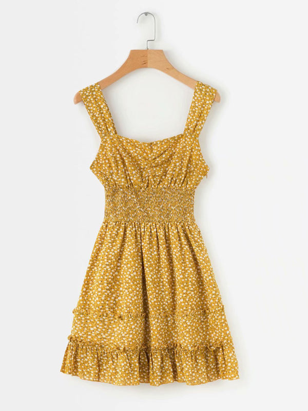 Printed Sleeveless Dress - WealFeel