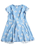 Sky Blue Waistbelt Dress - WealFeel