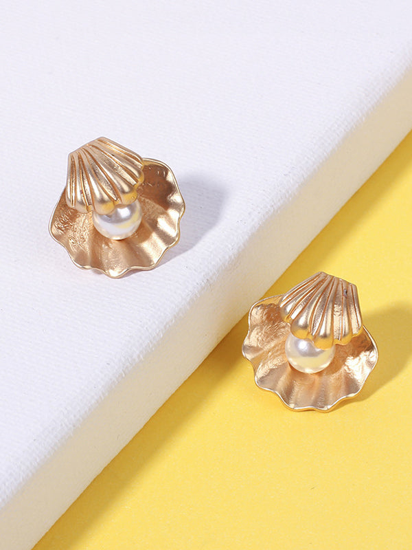 WealFeel Vintage Pearl Shell Earrings - WealFeel