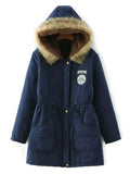 Cotton Padded Winter Hooded Coat - WealFeel