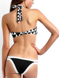 Triangles Pattern Printed Bikini Sets - WealFeel