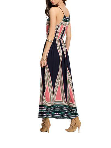 Think It Out Halter Bohemian Dress - WealFeel