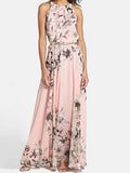 Go Long Pink Floral Dress - WealFeel