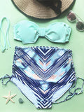 Cute Bow-knot High Waist Bikini Sets - WealFeel