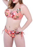 Plus Size Women Sexy Floral Bikini Set - WealFeel