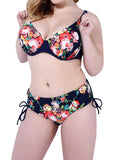 Plus Size Women Sexy Floral Bikini Set - WealFeel