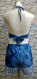 Vintage Tassel Crop Top&Shorts Matching Sets - WealFeel