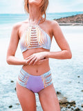 Digital Printed Laser Cutting Tank Bikini Sets - WealFeel