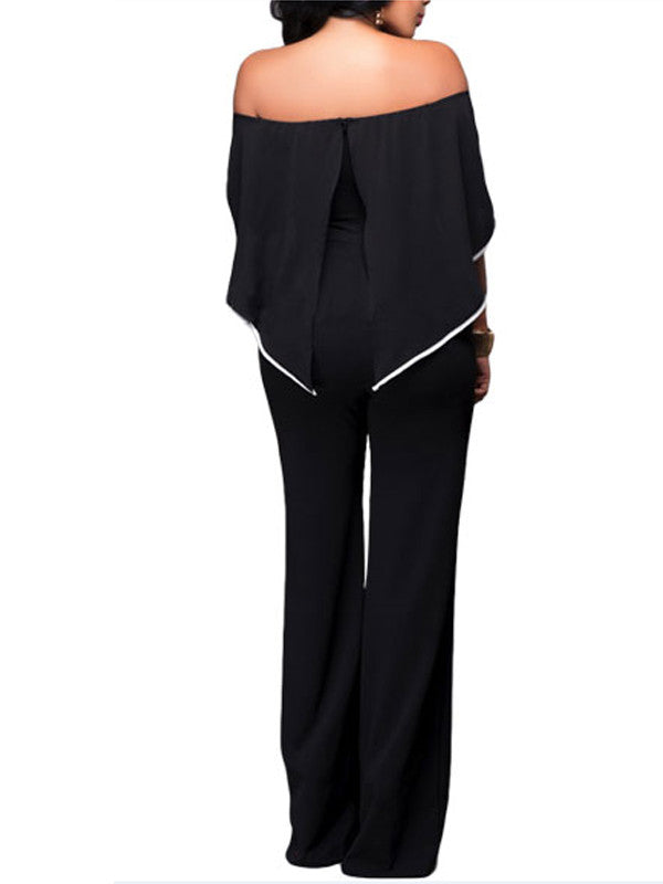 Women Off Shoulder High Waist Jumpsuits Rompers - WealFeel