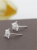 Christmas Snow Silver Earrings - WealFeel