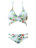 Cross Me Floral Bikini Sets - WealFeel