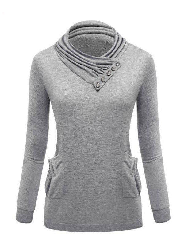 Neck and Neck Button Top - WealFeel