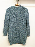 WealFeel V-Neck Blue and White Knitting Cardigan - WealFeel