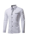 Men's Casual Long-sleeved Shirt - WealFeel