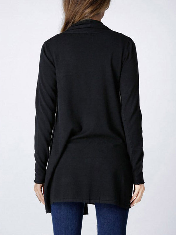 Womens Open Front Long Sleeve Cardigan - WealFeel