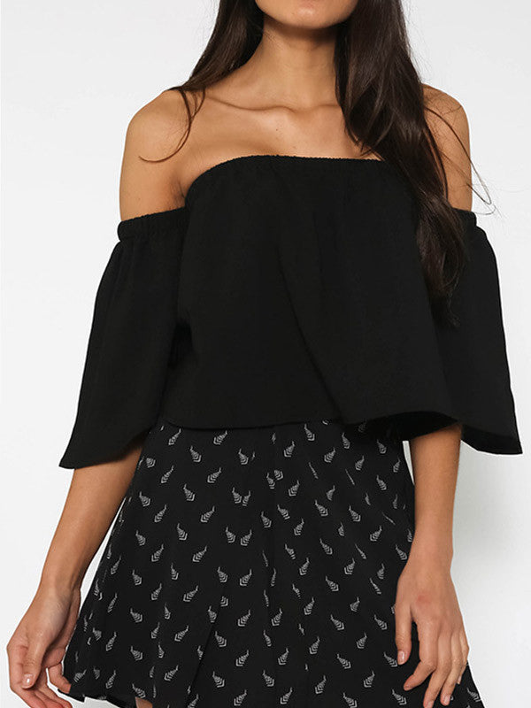 Sexy Off Shoulder Ruffle Top - WealFeel