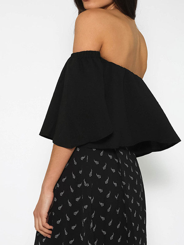 Sexy Off Shoulder Ruffle Top - WealFeel