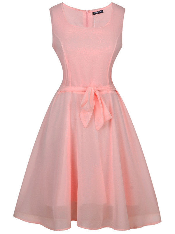 Flower Power Sleeveless Dress - WealFeel