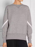 Loose Casual Lace Up Back Pullover Sweatshirt - WealFeel