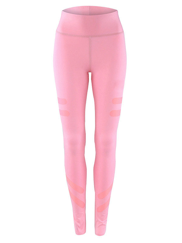 Women Solid Color Yoga Running Leggings - WealFeel