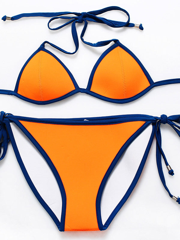 Neoprene Reversible Two Pieces Bikini Sets - WealFeel