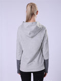 Sleeve Spliced Lacing Front Sweatshirt - WealFeel
