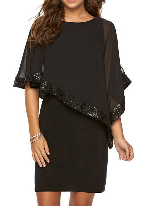 Women Sequined Mini Dress - WealFeel