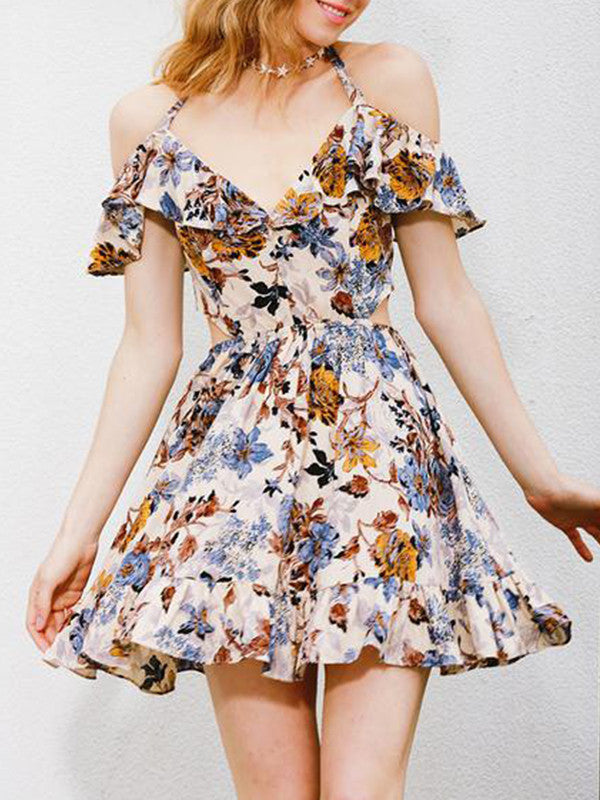 Sweet Talk Halter Mini Dress - WealFeel