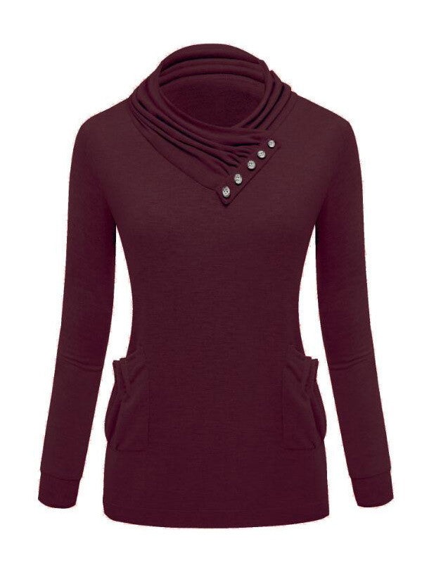 Neck and Neck Button Top - WealFeel