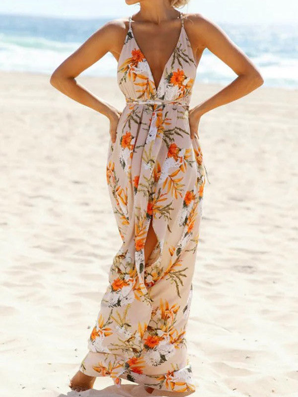 Slit This One Out Halter Dress - WealFeel