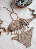 Handmade Knitted Tassels Bikini - WealFeel