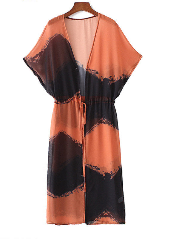 Womens Elegant Chiffon Beach Dress Cover Up - WealFeel