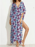 Summer Floral Loose Beach Maxi Dress - WealFeel