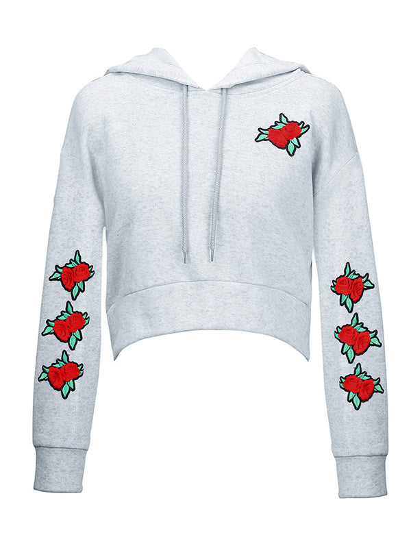 Women's Crop Top Hoodie Sweatshirt - WealFeel