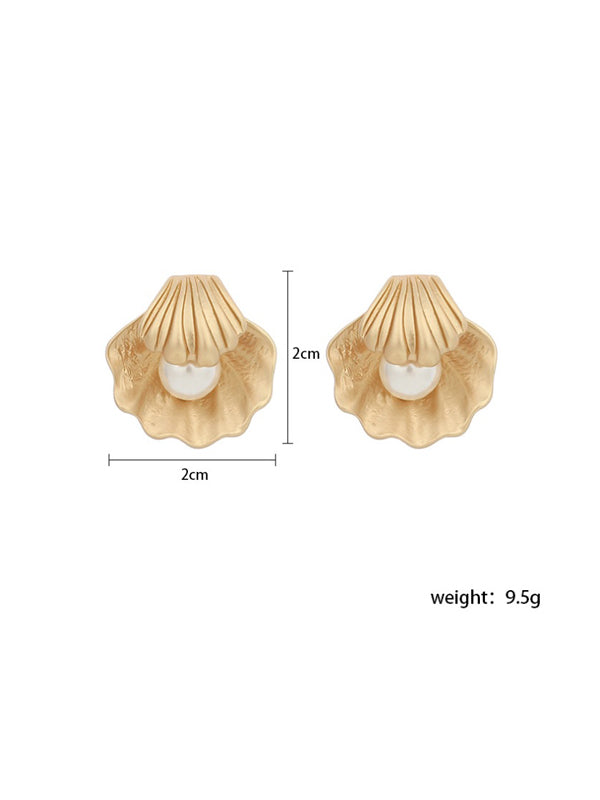 WealFeel Vintage Pearl Shell Earrings - WealFeel