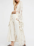 Sleeves White Lace Cover Up - WealFeel