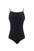 Solid Color Open Back One-piece Swimsuit - WealFeel