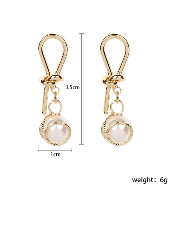WealFeel Knotted Pearl Earrings - WealFeel