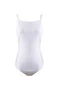 Solid Color Open Back One-piece Swimsuit - WealFeel