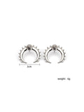WealFeel Metal Moon Earrings - WealFeel