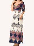 Go With the Low Printed Maxi Dress - WealFeel