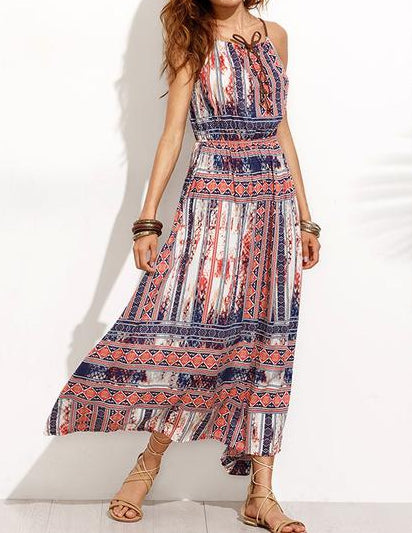 Fool For You Printed Maxi Dress - WealFeel