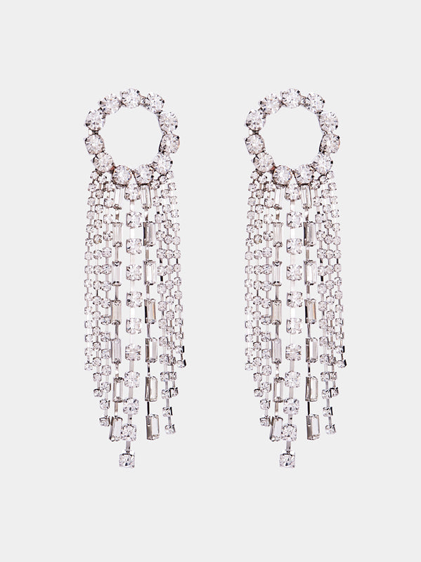 WealFeel Diamond Long Tassel Earrings - WealFeel